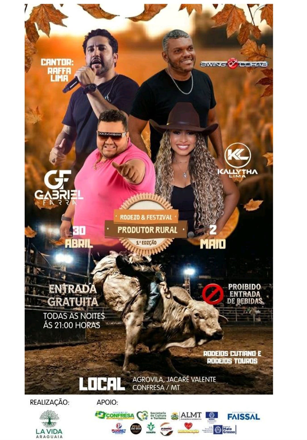 Cartaz do Rodeio e Festival do Produtor Rural